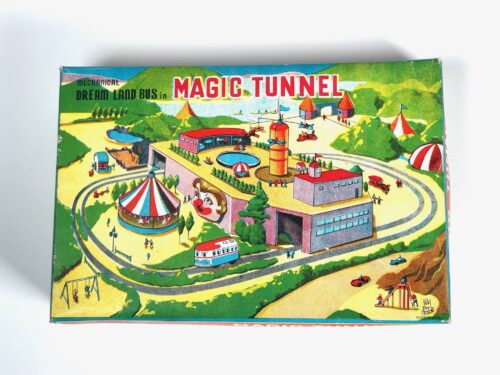 T.P.S. Japanese Tin Tunnel Windup Toy
