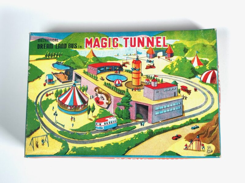 T.P.S. Japanese Tin Tunnel Windup Toy