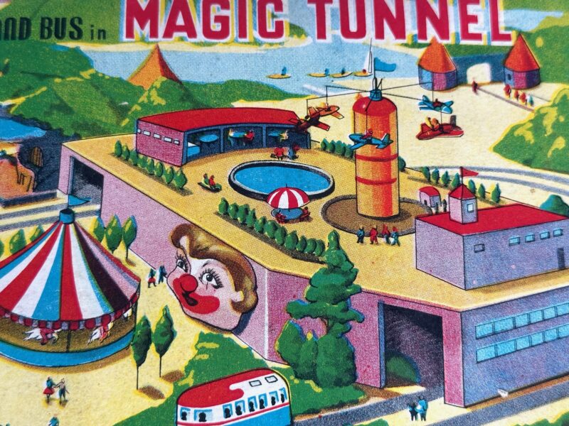 T.P.S. Japanese Tin Tunnel Windup Toy - Image 5