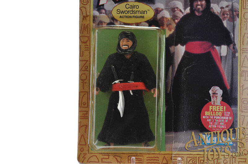 Kenner 1982 Indiana Jones Raiders of the Lost Ark ROTLA Cairo Swordsman Action Figure Unpunched Carded for Sale - Image 5
