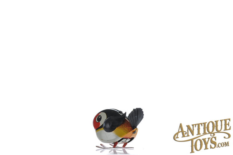 Lehmann Tin Lithographed Windup No. 941 LuLu Pecking Bird Toy with Case & Key for Sale - Image 5