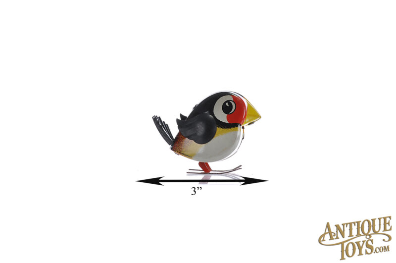 Lehmann Tin Lithographed Windup No. 941 LuLu Pecking Bird Toy with Case & Key for Sale - Image 8