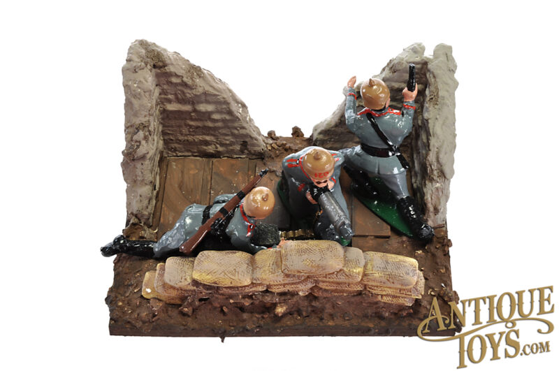 WWI Era Custom Toy Soldier Trench Diorama for Sale - Image 3