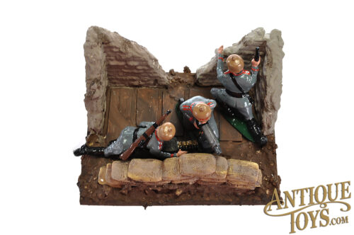 WWI Era Custom Toy Soldier Trench Diorama for Sale
