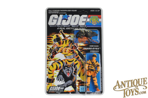 Black Major Custom G.I. Joe ARAH Commando Snake-Eyes Tiger Force Carded Unpunched for Sale
