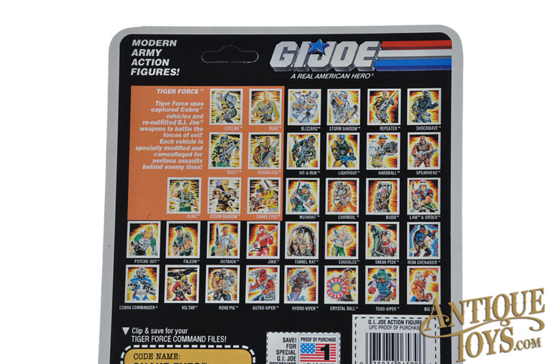 Black Major Custom G.I. Joe ARAH Commando Snake-Eyes Tiger Force Carded Unpunched for Sale - Image 3