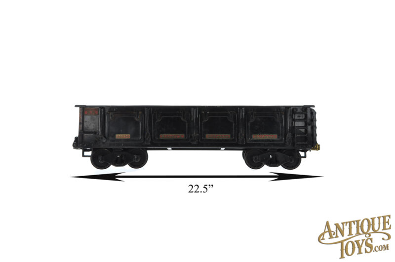 Buddy L ca. 1920s Outdoor Railroad #1008 Side Dumping Ballast Train Car for Sale - Image 8