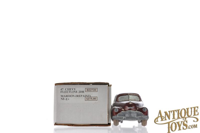 National Products Wheat's Nostalgia 1947 Chevy Fleetline 2 Dr. in Maroon Boxed Dealer Promo Car for Sale - Image 3