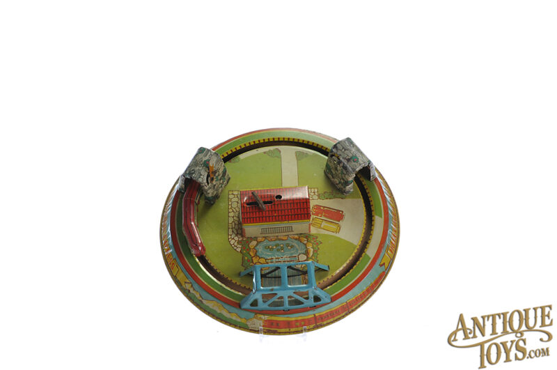 Marx Tin Lithographed Windup "Honeymoon Express" Train with Box for Sale - Image 2