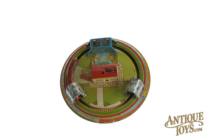 Marx Tin Lithographed Windup "Honeymoon Express" Train with Box for Sale - Image 3