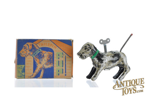 Orianna Metal Products, Inc. Tin Lithographed "Ori-O Tailspin Pup" with Box for Sale