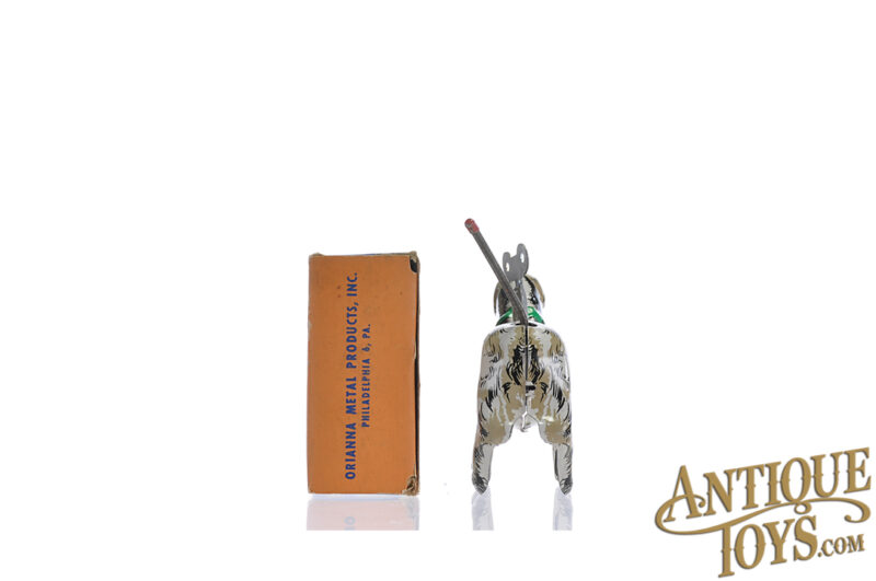 Orianna Metal Products, Inc. Tin Lithographed "Ori-O Tailspin Pup" with Box for Sale - Image 6