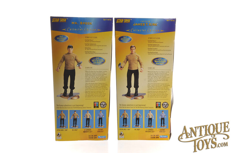 Playmates 1996 Star Trek Collector's Edition Mr. Spock &  Captain James T. Kirk Action Figures Boxed for Sale - Image 3