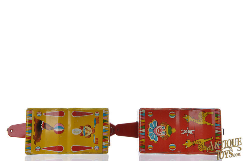 Sankei ca. 1950s Tin Litho "The American Circus" Tiger & Elephant Circus Cages Japanese Toys for Sale - Image 3