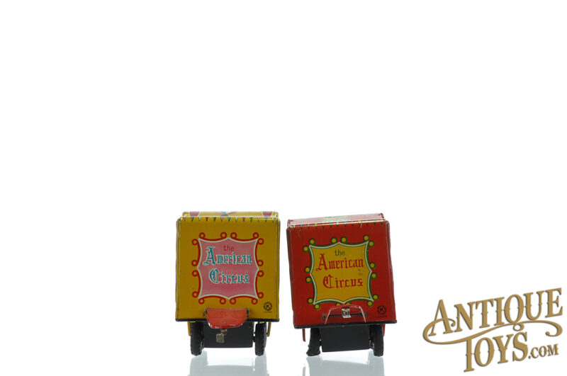 Sankei ca. 1950s Tin Litho "The American Circus" Tiger & Elephant Circus Cages Japanese Toys for Sale - Image 5