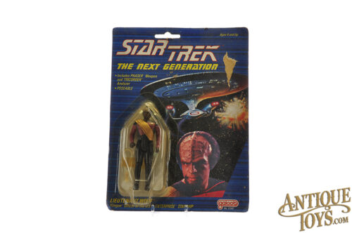 Galoob No. 5340 Star Trek the Next Generation Lieutenant Worf Action Figure Carded for Sale
