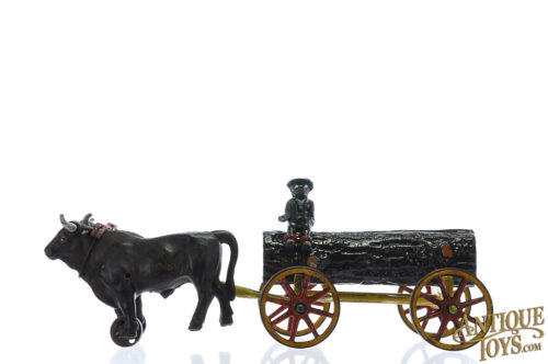 Kenton Cast Iron Kenton Cast Iron Ox Driven Log Cart 15.25" for Sale