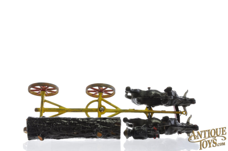 Kenton Cast Iron Kenton Cast Iron Ox Driven Log Cart 15.25" for Sale - Image 6