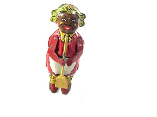 Lindstrom Black Housekeeper Windup Tin Toy