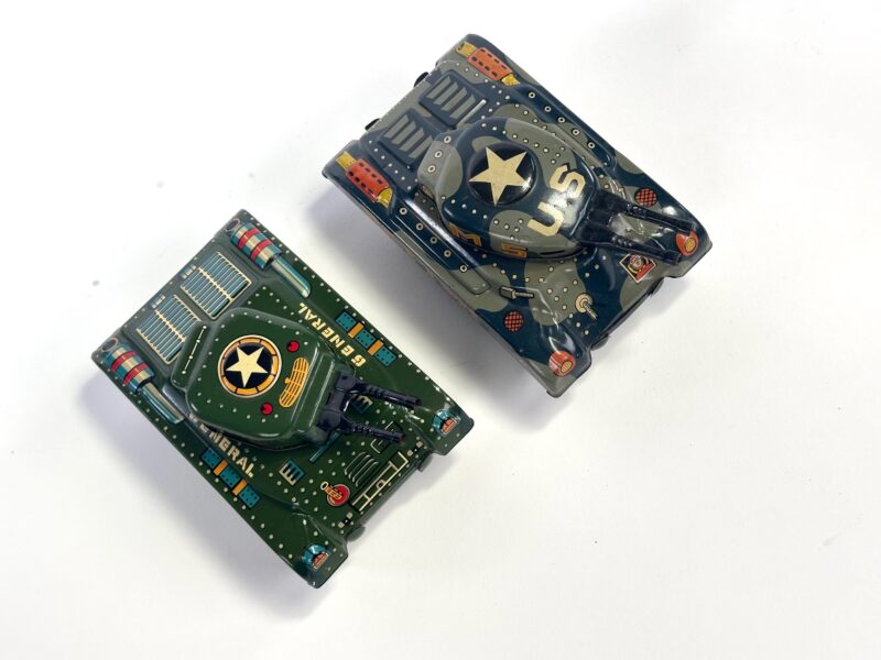 M-5 and Patton Tank Tin Windup Toys for Sale - Image 7