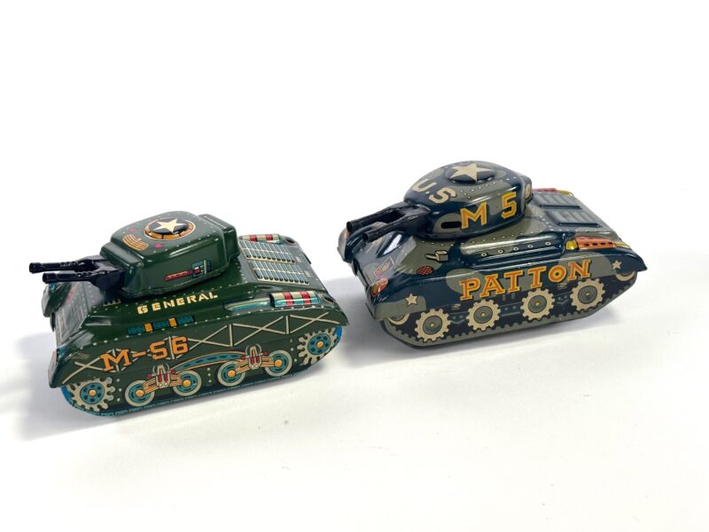 M-5 and Patton Tank Tin Windup Toys for Sale - Image 5