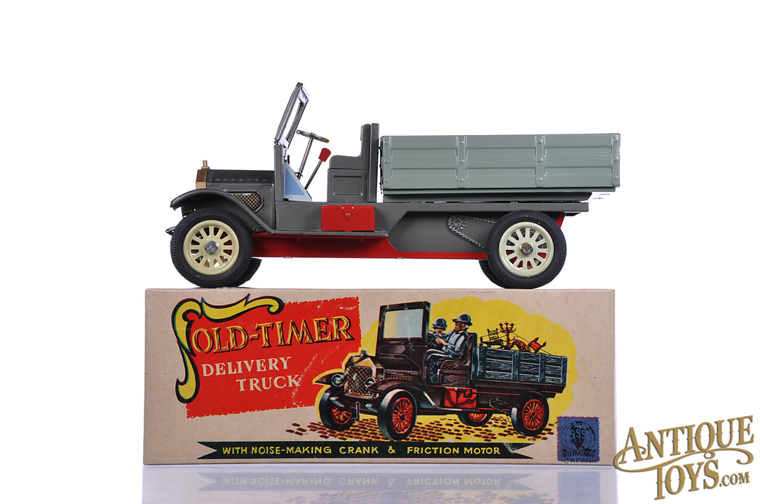 SSS Tin Litho Friction #S-1235 Old Timer Delivery Truck in