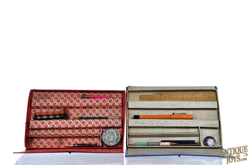 American Pencil Co. ca. 1933 Felix the Cat Pencil Cases w/Tin Saving Bank for Sale - Image 3