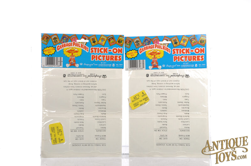 Topps Imperial Toys No. 7268 Garbage Pail Kids Stickers in Packages (2) for Sale - Image 2