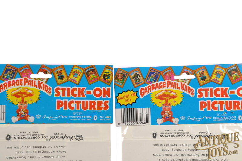 Topps Imperial Toys No. 7268 Garbage Pail Kids Stickers in Packages (2) for Sale - Image 3