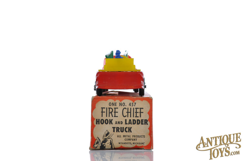 Wyandotte Pressed Steel No. 457 Fire Chief Hook & Ladder Truck Boxed for Sale - Image 8