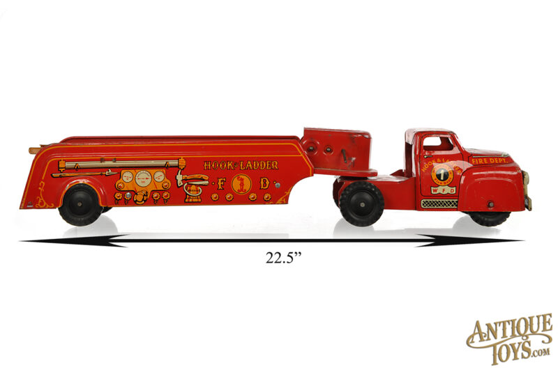 Wyandotte Pressed Steel WFD Hook & Ladder Truck for Sale - Image 7