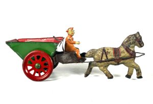 American Tin Toy, horse drawn cart by NonPareil