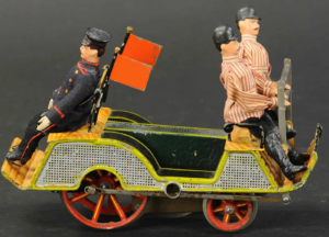 Marklin tin Train vehicle, a draisine, or maintenance toy vehicle. -Tin Windup toy