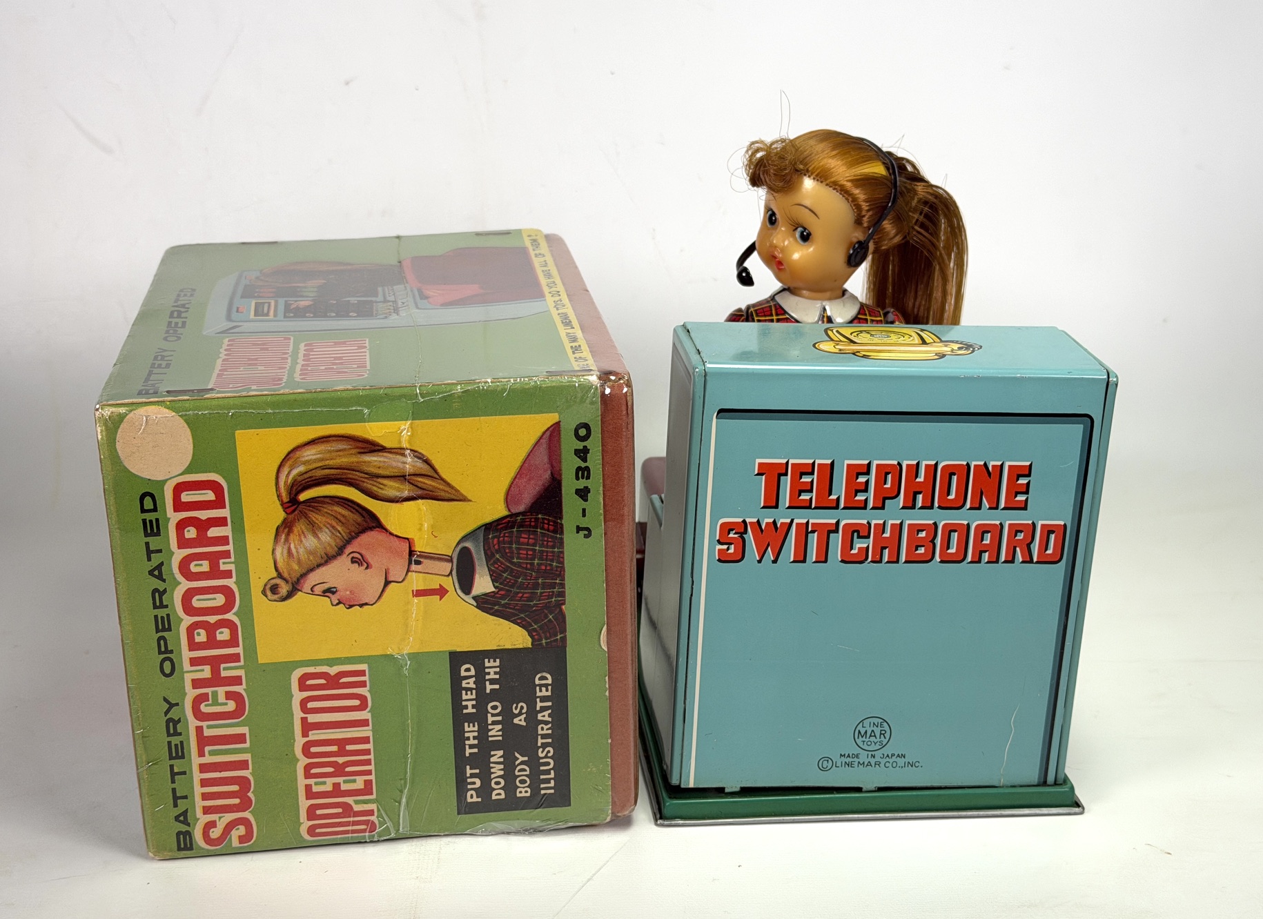 Vintage Japanese Toy- LineMar Electric Switchboard Lady for Sale - Image 2