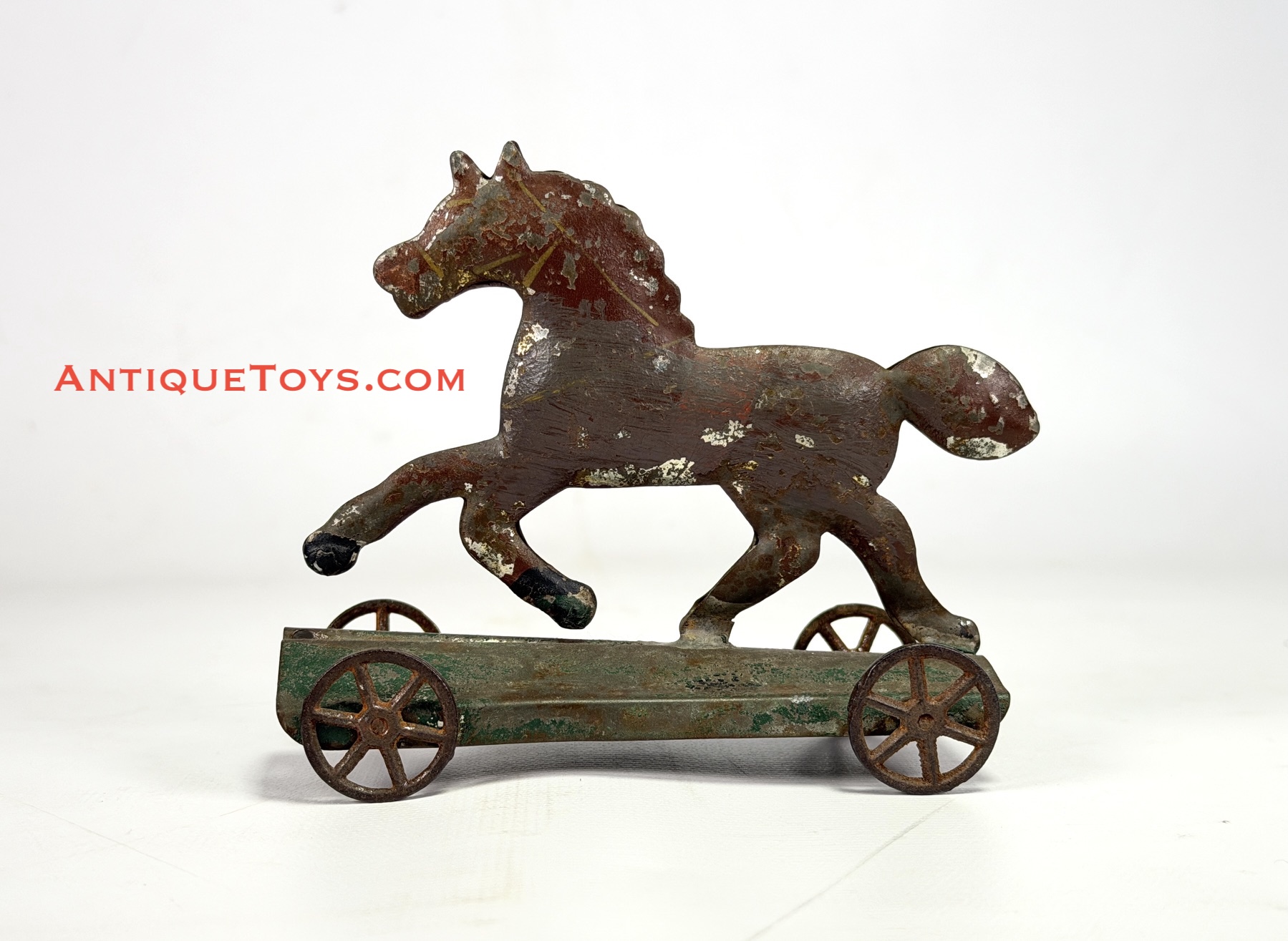 tin American Platform Horse Toy for sale