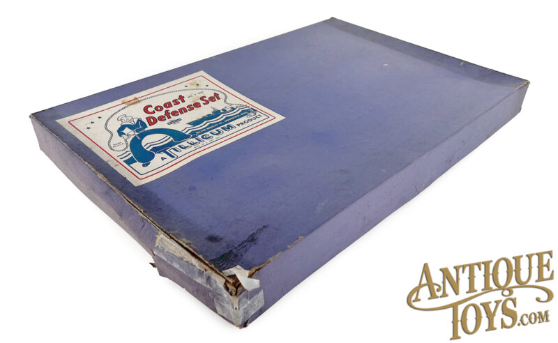Milton Bradley Co. ca. 1930s Wooden T-303 “Tillicum Toys Coast Defense" Set in Box for Sale - Image 5