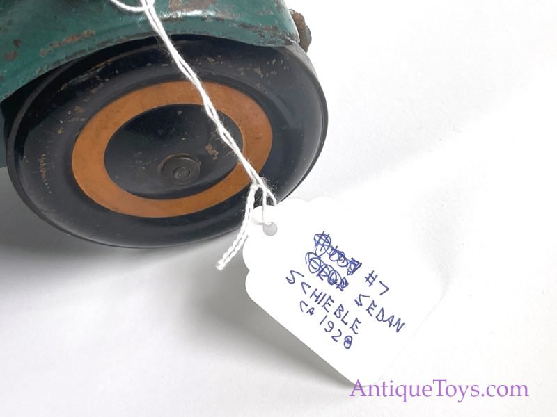 Unusual Schieble Toy & Novelty Co. Ca. 1928 Pressed Steel #7 Blue/Turquoise Sedan <FONT COLOR="ff000 ">*SOLD*</font> - Image 13