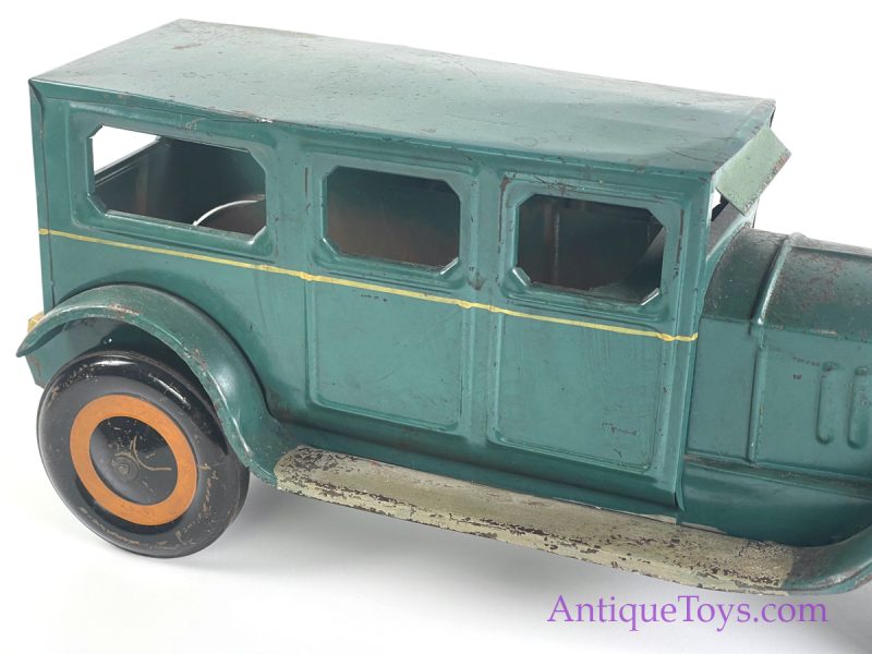 Unusual Schieble Toy & Novelty Co. Ca. 1928 Pressed Steel #7 Blue/Turquoise Sedan <FONT COLOR="ff000 ">*SOLD*</font> - Image 11