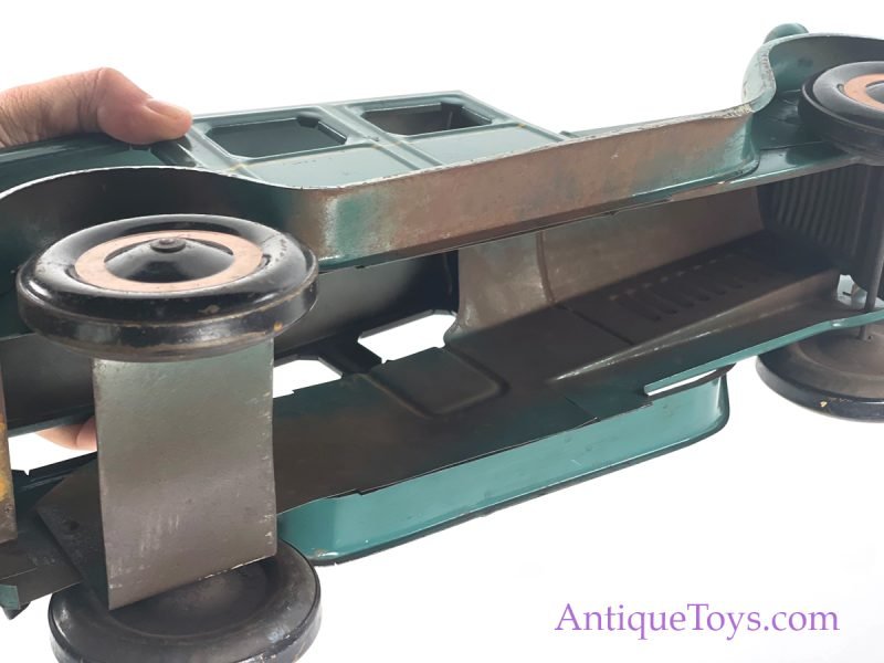Unusual Schieble Toy & Novelty Co. Ca. 1928 Pressed Steel #7 Blue/Turquoise Sedan <FONT COLOR="ff000 ">*SOLD*</font> - Image 3