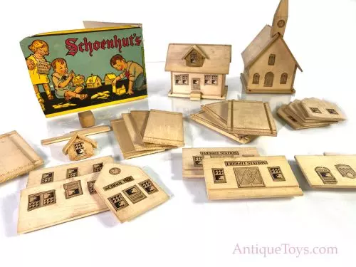 Schoenhut Little Village Builder Set Wood Toy Village Building Set for Sale