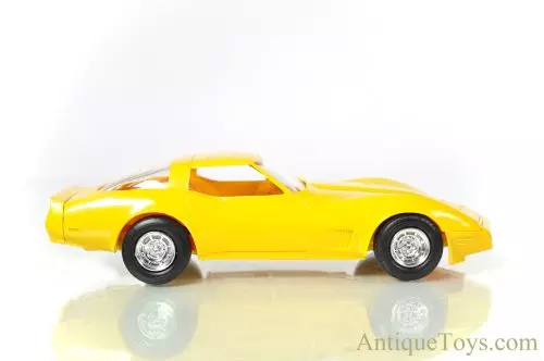 Promotional Plastic Scale Model 1980 Yellow Corvette in Box for Sale