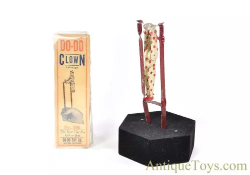 Do-Do Toy Co. No. 100 "Do-Do Clown" Acrobat Squeeze Toy in Box for Sale