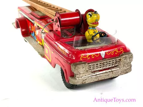 Marx Linemar Tin Lithographed Fire Truck No. 6 Walt Disney's Donald and Disneyland Characters for Sale <FONT COLOR="ff000 ">*WANTED*</font>
