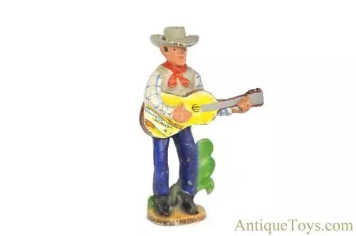 John Wright Co. ca. 1950s Cast Iron Hamburg, New York Souvenir Singing Cowboy Bottle Opener for Sale