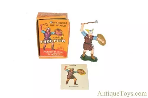 Marx Plastic Hand Painted "Warriors of the World: Thorfinn Viking" in Box for Sale