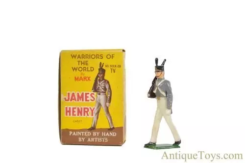 Marx Plastic Hand Painted "Warriors of the World: James Henry Cadet" in Box <FONT COLOR="ff000">*SOLD*</font>