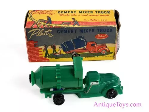 Ideal Plastics Cement Truck Toy with Box for Sale