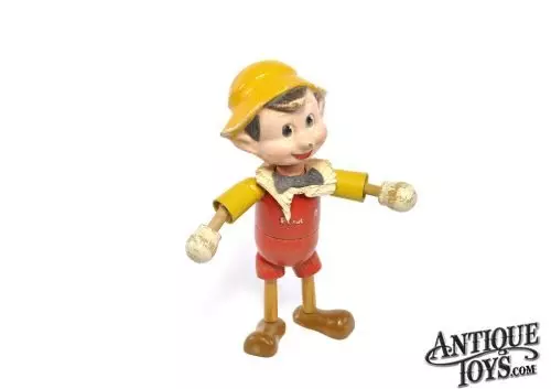 Ideal Toys ca. 1930s Wood & Composite Articulated Disney's Pinocchio Doll for Sale