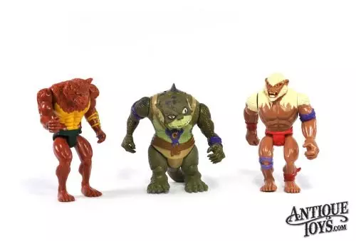 LJN Toys Telepix Thundercats Slithe, Monkian, Jackalman "Bad Guys" Set of 3 Action Figures for Sale