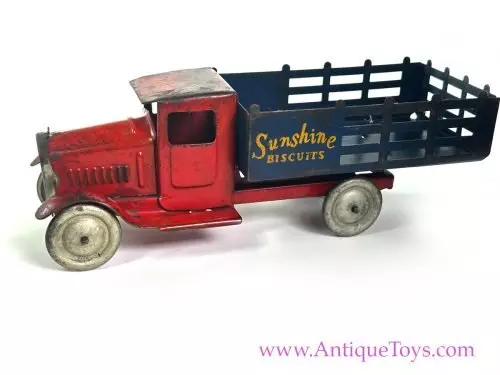 Metalcraft Corp. Pressed Steel Private Label Sunshine Biscuits Stake Truck for Sale <FONT COLOR="ff000 ">*SOLD*</font>